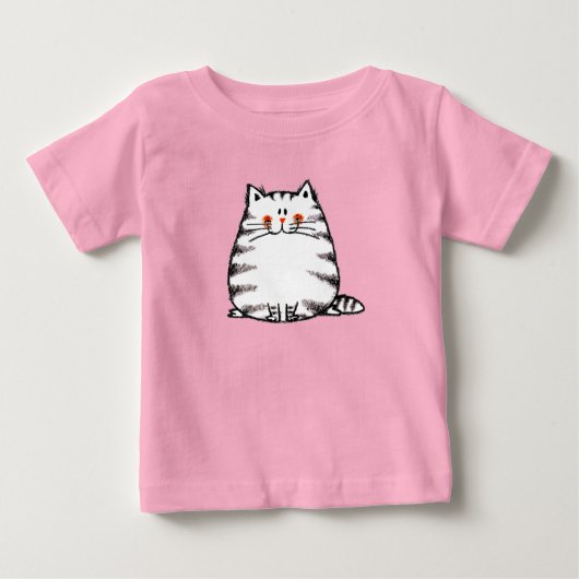 Niedliche Tabby Cat - Kawaii Kitty für Katzenliebh Baby T-shirt (Vorderseite)
