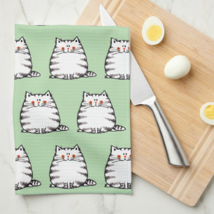 Niedliche Tabby Cat - Kawaii Kitty für Katzenliebh Geschirrtuch
