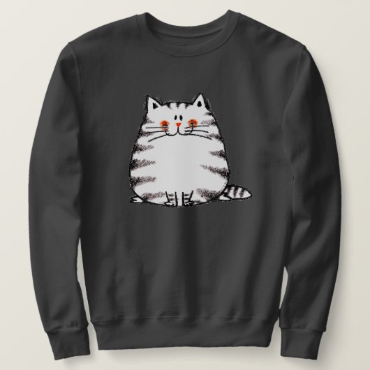 Niedliche Tabby Cat - Kawaii Kitty für Katzenliebh Sweatshirt (Design vorne)