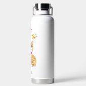 Niedliche Tabby Cat & Little Bird Trinkflasche (Rückseite)