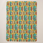 Niedliche Tabby Cat-Ruhe Sherpadecke (Vorderseite)
