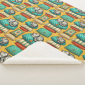Niedliche Tabby Cat-Ruhe Sherpadecke (3/4)