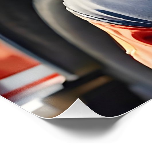 Niedliche Tabby-Katze im Firefighter Uniform Water Poster (Ecke)