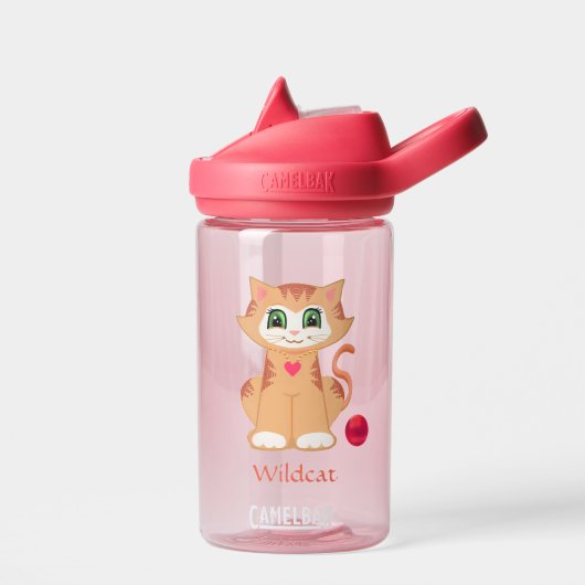 Niedliche Tablette Ktty Cat Wasser Flasche (Links)