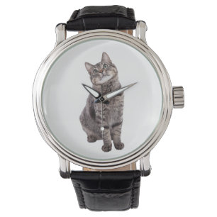 Niedliche Tablettenkatze Armbanduhr