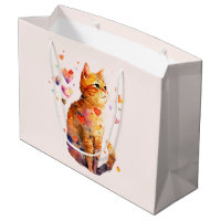 Niedliche Tablettenkatze mit Herz
