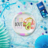 Niedliche Tacke Fiesta Theme Babydusche Papierplat Pappteller (Party)