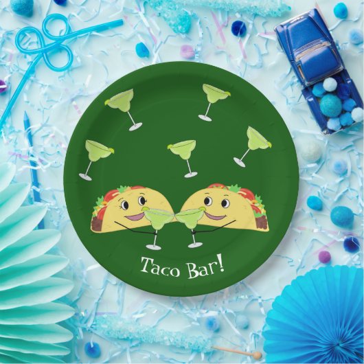 Niedliche Taco-Bar-Teller Pappteller (Party)