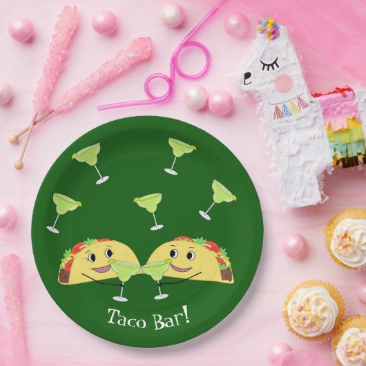 Niedliche Taco-Bar-Teller Pappteller (Party)