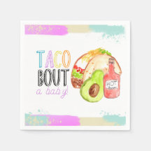 Niedliche Taco Fiesta Babydusche Party Serviette