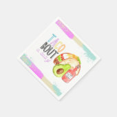 Niedliche Taco Fiesta Babydusche Party Serviette (Ecke)