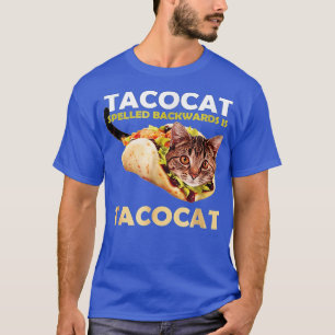Niedliche Tacocat Taco Katze zurückgeschrieben ist T-Shirt