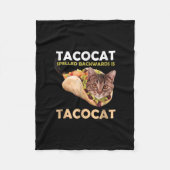 Niedliche Tacokat Taco Katze im Dunkeln Fleecedecke (Vorderseite)
