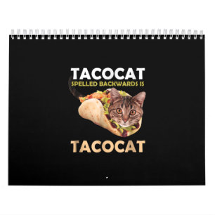 Niedliche Tacokat Taco Katze im Dunkeln Kalender