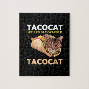Niedliche Tacokat Taco Katze im Dunkeln Puzzle