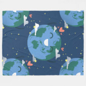 niedliche Tagesdecke Fleecedecke (Vorderseite (Horizontal))