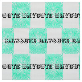 Niedliche Tagesfarbe Schwarz Aquamarin Stoff