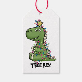 Niedliche Tags für Aquarellbaum Rex Geschenkanhänger