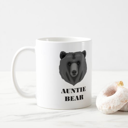 Niedliche Tante Bear Coffee Mug Kaffeetasse (Mit Donut)