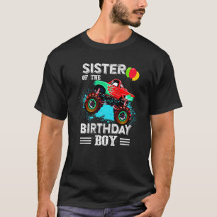 Niedliche Tante eines Monster Truck Geburtstagskin T-Shirt