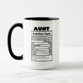 niedliche Tante Wortart Tasse (Links)