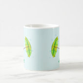 Niedliche Tanzblauer Duck mit Polka-Dot-Schirm Kaffeetasse (Mittel)