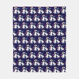 Niedliche Tanzeinheiten Magische Regenbogen & Ster Fleecedecke