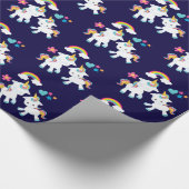 Niedliche Tanzeinheiten Magische Regenbogen & Ster Geschenkpapier (Ecke)