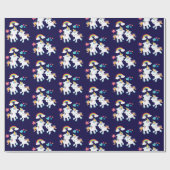 Niedliche Tanzeinheiten Magische Regenbogen & Ster Geschenkpapier (Flach)