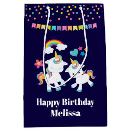 Niedliche Tanzeinheiten Magische Regenbogen & Ster Mittlere Geschenktüte