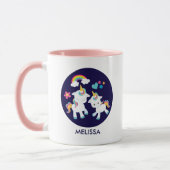 Niedliche Tanzeinheiten Magische Regenbogen & Ster Tasse (Links)