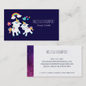 Niedliche Tanzeinheiten Magische Regenbogen & Ster Visitenkarte (Vorne/Hinten)