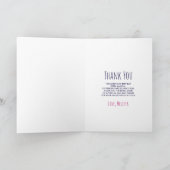 Niedliche Tanzeinheiten Magischer Regenbogen Danke Karte (Innenseite)