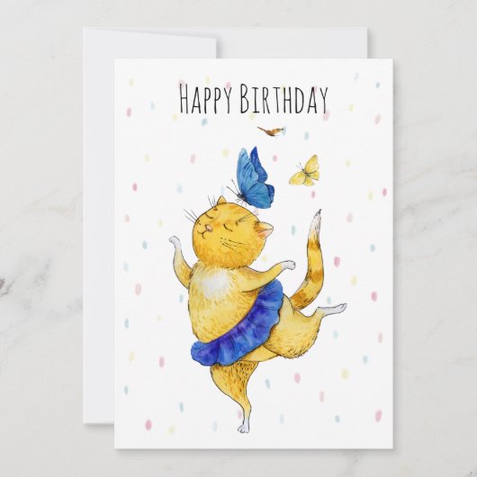 Niedliche Tanzkatze (Vorderseite)