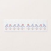 Niedliche Tanzpinguine Weihnachten (Außenseite Aufgefaltet)