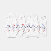 Niedliche Tanzpinguine Weihnachten Geschenkschachtel (Ungefaltet)