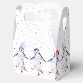 Niedliche Tanzpinguine Weihnachten Geschenkschachtel (Geöffnet)