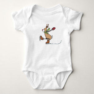 Niedliche Tanzrinne - Weihnachten Baby Strampler