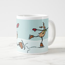 Niedliche Tanzrinne - Weihnachten Jumbo-Tasse