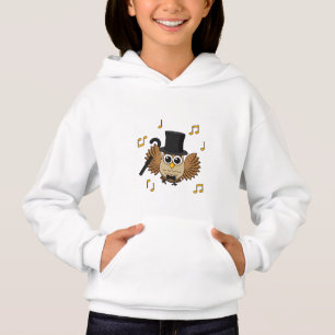 Niedliche Tanzschale mit Musiknoten Cartoon Hoodie