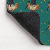 Niedliche Tanzschale mit Musiknoten Cartoon Mousepad (Ecke)