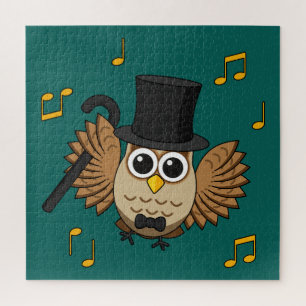 Niedliche Tanzschale mit Musiknoten Cartoon Puzzle