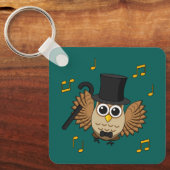 Niedliche Tanzschale mit Musiknoten Cartoon Schlüsselanhänger (Vorderseite)