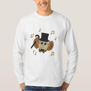 Niedliche Tanzschale mit Musiknoten Cartoon T-Shirt