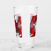 Niedliche Tanzschneemänner und Schneeschauer zu We Glas (Links)