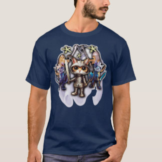 niedliche, tapfere Katzenkatzen Klassisches TShirt