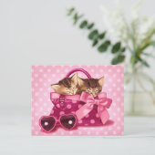 Niedliche Taschen Postkarte (Stehend Vorderseite)