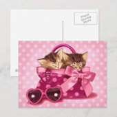 Niedliche Taschen Postkarte (Vorne/Hinten)