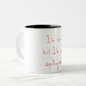 niedliche Tasse (Vorderseite Links)