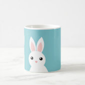 Niedliche Tasse auf blauem Hintergrund (Mittel)